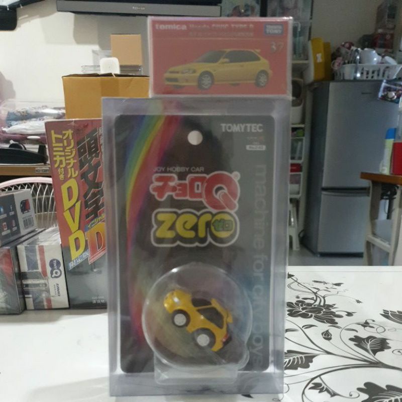 CHORO-Q ZERO Z-62B +TOMICA PREMIUM [37] HONDA CIVIC TYPE R (ํEK9 YELLOW) สีพิเศษ ของใหม่แท้