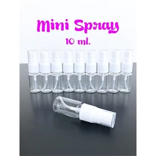 ขายส่ง ขวดสเปรย์ใส แพค 100 ใบ ขวด PET ขนาด 5,10,20 ml พลาสติก ขนาดพกพา แบบหัวสเปรย์กด มีเรทส่ง ส่งไว