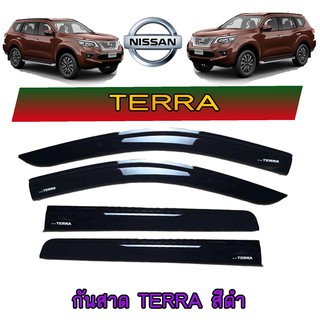 กันสาด//คิ้วกันสาด นิสสัน เทอร์ร่า Nissan Terra สีดำ