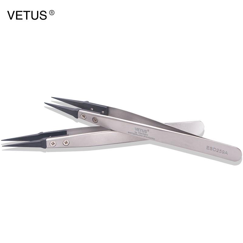 💋VETUS ESD anti-static carbon fiber tip mouth beauty eyelash tool Authentic