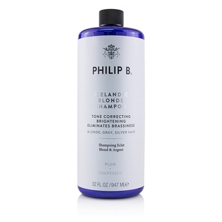 PHILIP B - Icelandic Blonde Shampoo (Tone Correcting Brightening Eliminates Brassiness - Blonde, Gray, Silver H - 947ml/32oz