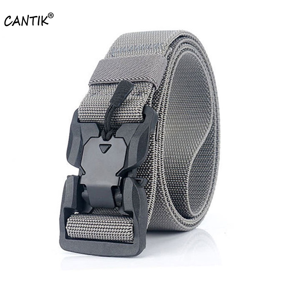 CANTIK Quality Fashion Versatile Elastic Nylon Belt Slide POM
