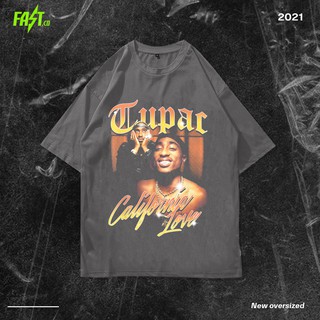 เสื้อยืดวินเทจเสื้อยืด พิมพ์ลาย Tupac Shakur California love สไตล์วินเทจ โอเวอร์ไซซ์S-5XL