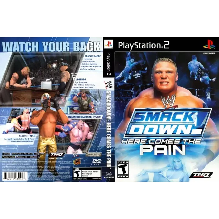 แผ่นเกมส์ PS2 WWE SmackDown! Here Comes the Pain คุณภาพ ส่งไว (DVD)