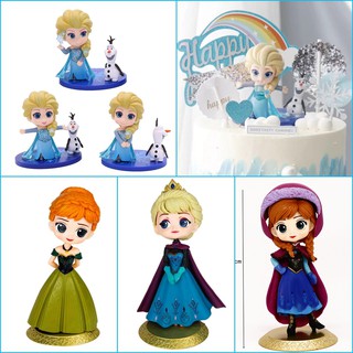 ฟิกเกอร์เจ้าหญิง Frozen Cinderella Alice Mermaid Snow White สําหรับตกแต่งเค้ก