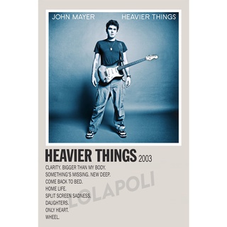 อัลบั้ม Heavier Things โปสเตอร์ John Mayer