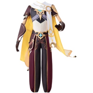 Game Genshin Impact Cosplay Traveler Aether Costume Aether Set and Wig