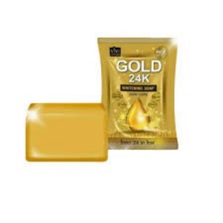 สบู่ทองคำ 24k gold soap หน้าใส 80 กรัม