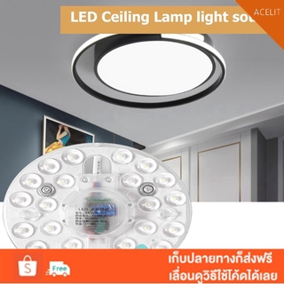 ❤แอคชั่น ACT☛โคมไฟ Led AC220V 12/18/24/36W สําหรับติดเพดานใช้ในครัวเรือน