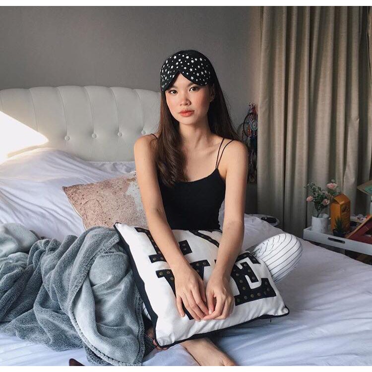 Alaska Bear ผ้าปิดตา sleepmask/blindfold 100% Mulberry Silk 19 Momme, super soft & smooth