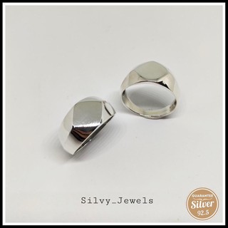 ✔️ส่งฟรี แหวนเงิน แหวนผู้ชาย แหวนเงินแท้เรียบหรู 92.5% 💍Silvy Jewels แหวน แหวนเงินแท้ แหวนผู้ชายเงินแท้