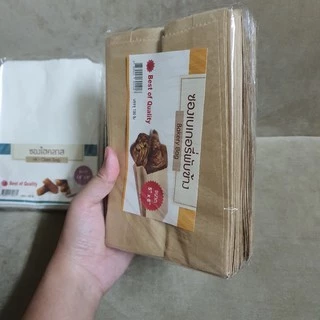 ซองเบเกอรี่พับข้าง ขนาด 5*8 นิ้ว_ไม่มีก้นตั้งไม่ได้ (100ใบ/แพ็ค)-food grade