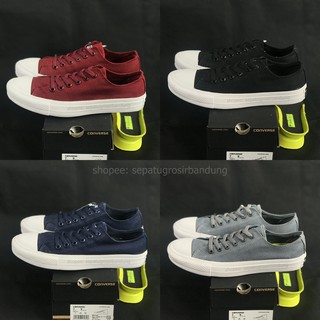 CONVERSE รองเท้า Ct II OX BLACK MAROON NAVY สีเทาเข้ม