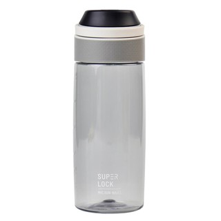 ราคาพิเศษ!! ขวดน้ำ TRITAN SUPER LOCK P110GY 0.55 ลิตร สีเทา ภาชนะใส่น้ำและน้ำแข็ง TRITAN WATER BOTTLE SUPER LOCK P110GY