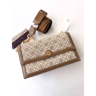 New Tory Burch T Monogram Jacquard Shoulder Bag