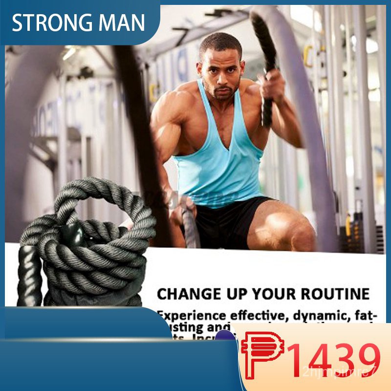 38mm*9m 8KG Fitness training rope muscle UFC fighting roper and ...