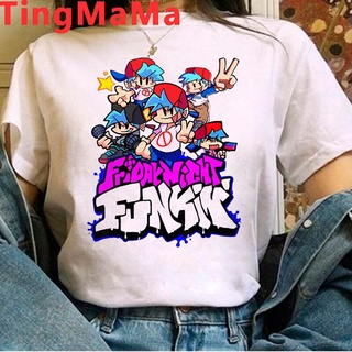 【พร้อมส่ง】เสื้อยืด พิมพ์ลายกราฟิกการ์ตูนนักร้อง Friday Night Funkin สไตล์ฮิปฮอป ฮาราจูกุ สําหรับผู้ชาย และผู้หญิงสามารถป