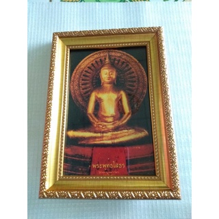 กรอบรูปใส่ภาพ พระพุทธโสธร ตั้งโต๊ะ/แขวนผนัง ขนาด4x6นิ้ว