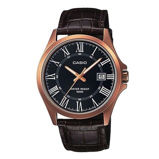 CASIO Gent quartz นาฬิกาข้อมือผู้ชาย สีดำ สายหนัง รุ่น
MTP-1376RL-1AVDF