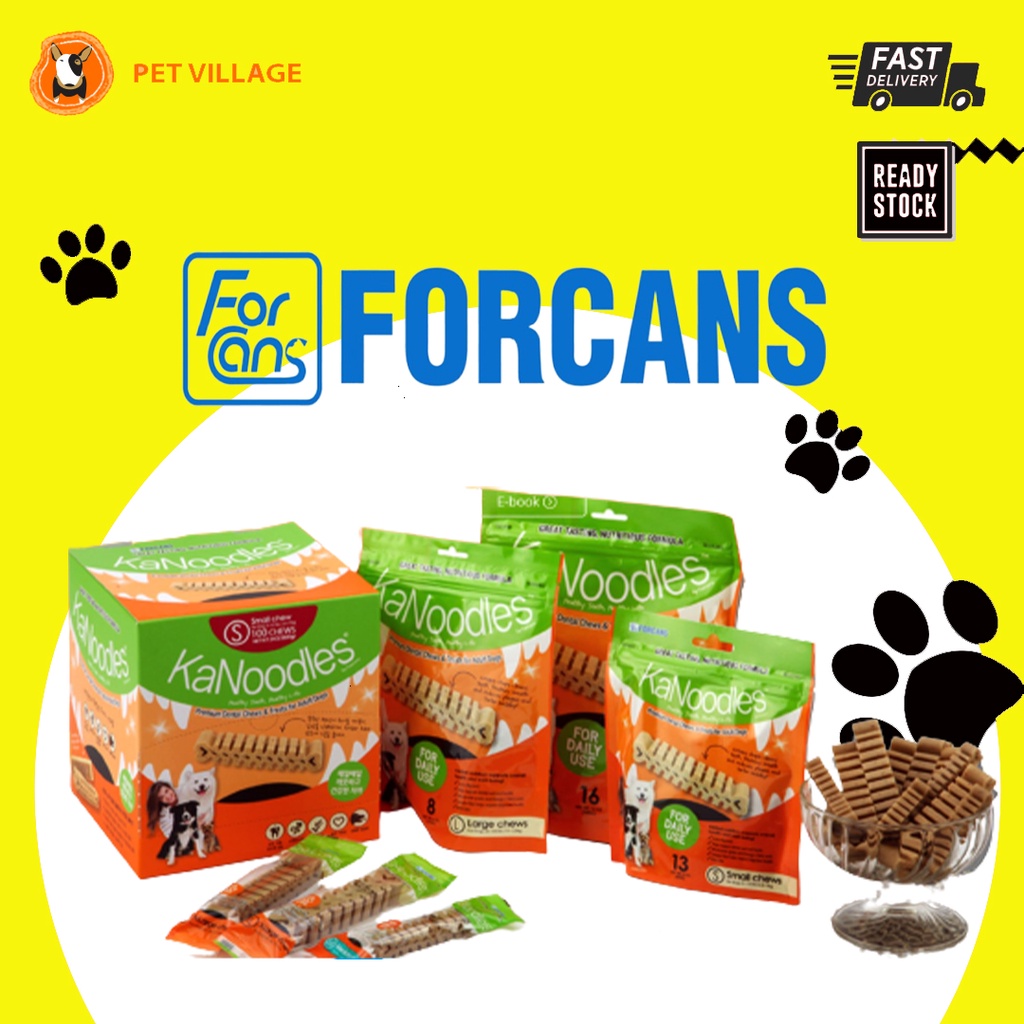 FORCANS Kanoodles Dental Chew ขนมสุนัข - S(6.8g)/ M(13g)/ L(21.2g)