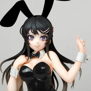 ALLGOODS Anime Sakurajima Mai PVC Bunny Girl Ver Action Figure Girls Figure Japan Mai Senpai Doll Toys Model Doll 20cm Does Not Dream Of Bunny Girl