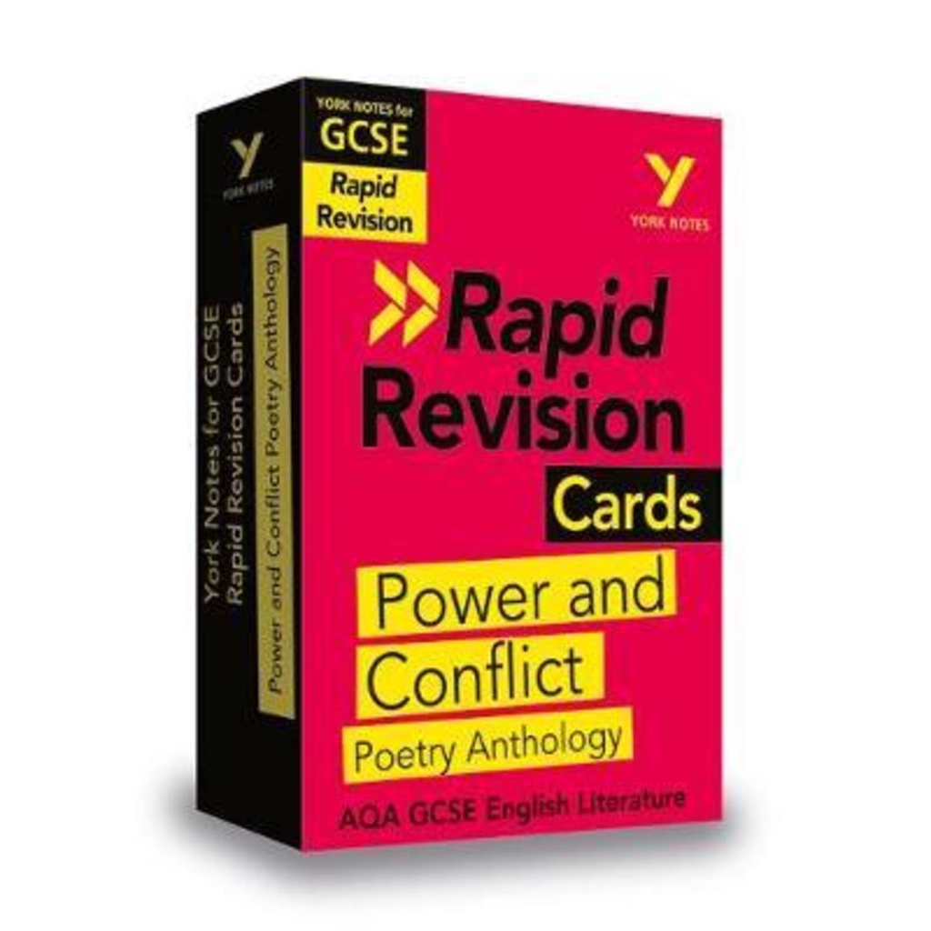 York Notes สําหรับ AQA GCSE (9-1) การ์ด Revision Rapid: Power and Conflict AQA Poetr โดย Laura Burde
