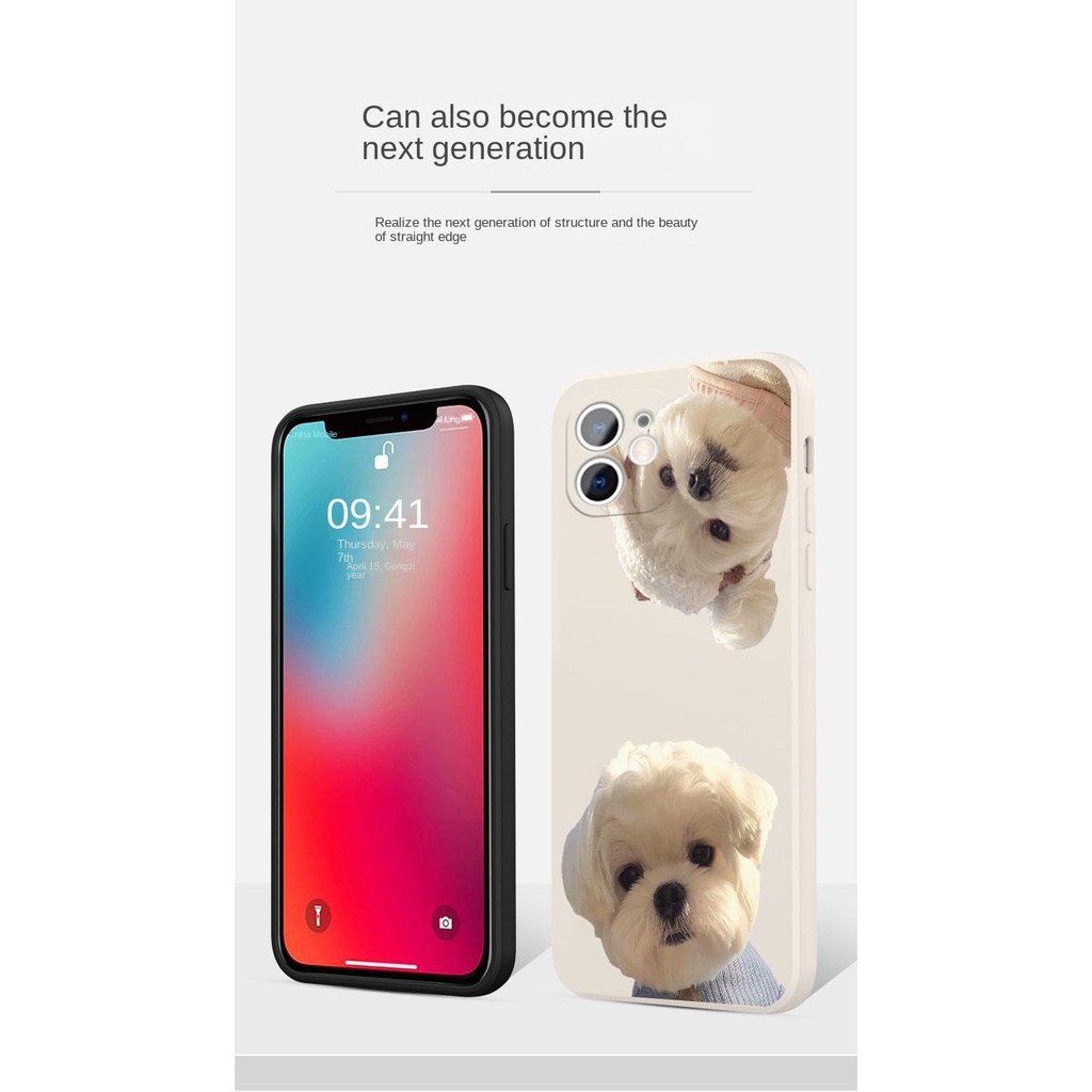 เคสโทรศัพท์มือถือ กันกระแทก ลายภูเขาหิมะ Bichon Inu สําหรับ Iphone 13 ...
