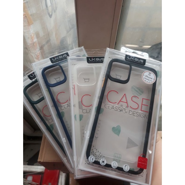เคส LikGus ขอบสีสําหรับ iPhone 11/ 11 Pro Max/ip11 pro/12 mini/ 12/ 12 Pro/ 12 Pro max, Xs max, Xr,i