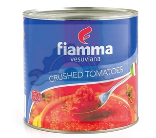 Fiamma ไฟมมา วีสุเวียนา มะเขือเทศ บด /  ปอกเปลือก 2.5กก.Fiamma versuviana  Crushed Tomatoes 2.5kg. / Whole Peeled