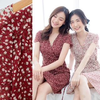 Madelyn Dress (M,L,XL) เดรสผูกเอว เดรส ใส่ไปคาเฟ่ (Mina Closet)