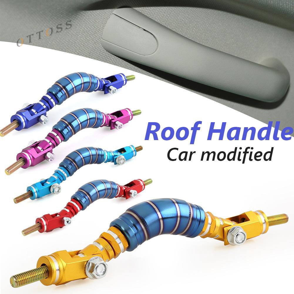 OT {Aluminum Car Ceiling Grab Handle 45 Degree Angle Auto Interior Roof