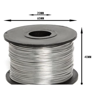 ลวดในม้วน ความยาว 100 เมตร ขนาดลวด 0.8 mm (เบอร์ 21) ลวดม้วนใช้กับเครื่องผูกลวด ได้ทุกรุ่น