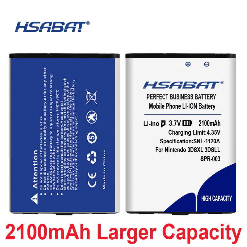 HSABAT 0 Cycle 2100mAh SPR003 Battery for Nintend 3DS LL/XL 3DSLL 3DSXL NEW 3DSLL NEW 3DSXL new3dsll new3ds xl Accumulat