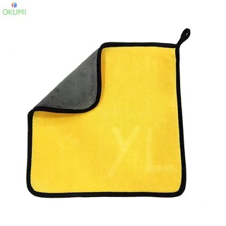 OKUMI_SHOP ผ้าไมโครไฟเบอร์ เกรดพรีเมี่ยม หนานุ่ม ซับน้ำไว ขนาด 30x30cm