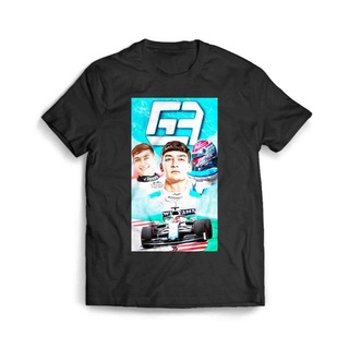 เสื้อผ้าผชเสื้อยืด พิมพ์ลาย George Russell Mercedes Amg Petronas สําหรับผู้ชายS-5XL