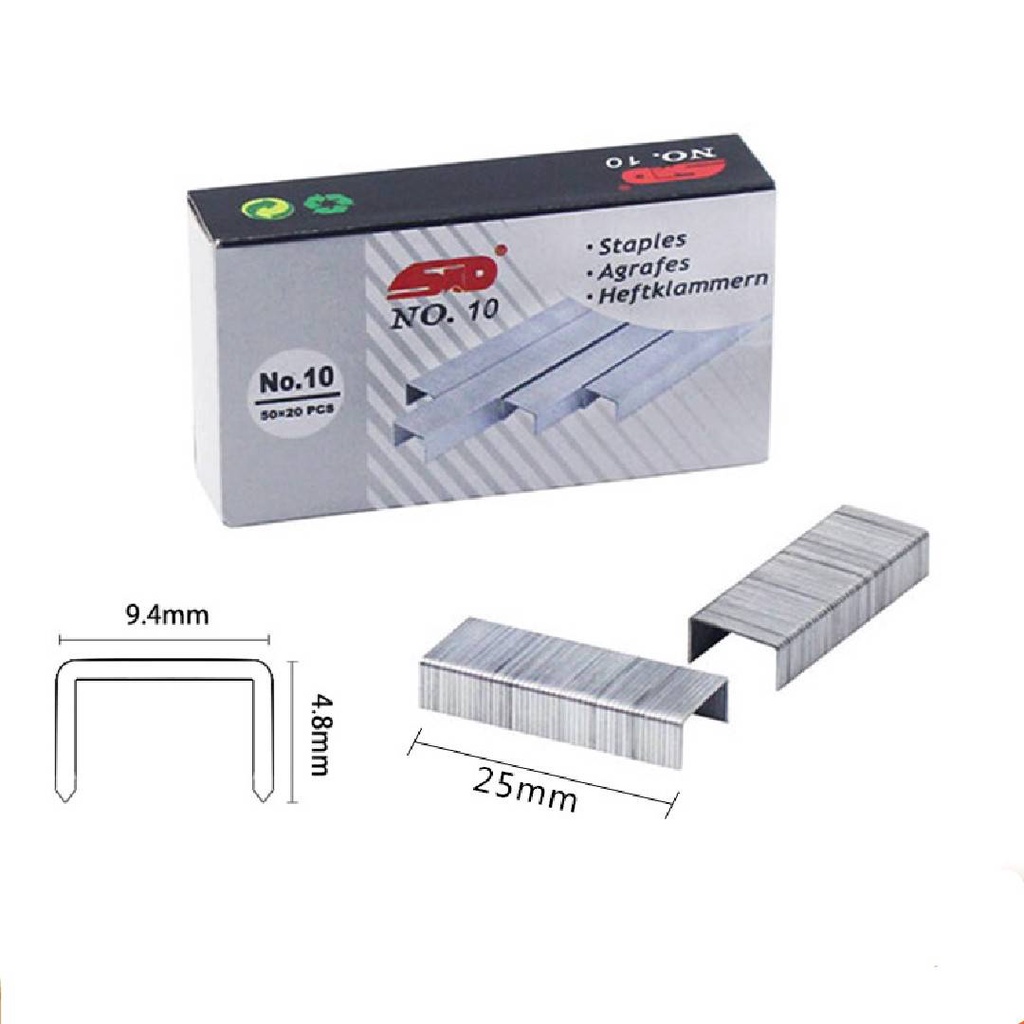 ลูกแม็กเย็บกระดาษNO.10 และ No.2606B( 26/6 ) แพค20กล่อง พร้อมส่งในไทย #AH-0001 - รูปที่ 2