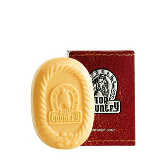 Top Country Perfumed Soap 90g. สบู่หอม กลิ่นท็อบ คันทรี่ หอมแบบคลาสสิค มีเอกลักษณ์เฉพาะตัว ชำระผิวกาย สดชื่นมั่นใจ