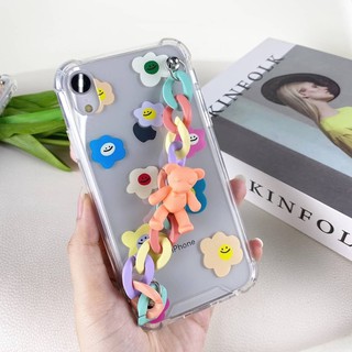 🦋เคสโซ่หมีสีม่วง /เคสโซ่หมีสีส้ม 📱 i7,7+,8,8+, X,Xs,XR,XsMax,11,11pro,11promax,se2