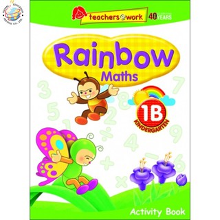 Global Education หนังสือแบบฝึกหัดคณิตศาสตร์ระดับอนุบาล 1 Rainbow Maths Activity Book K1B