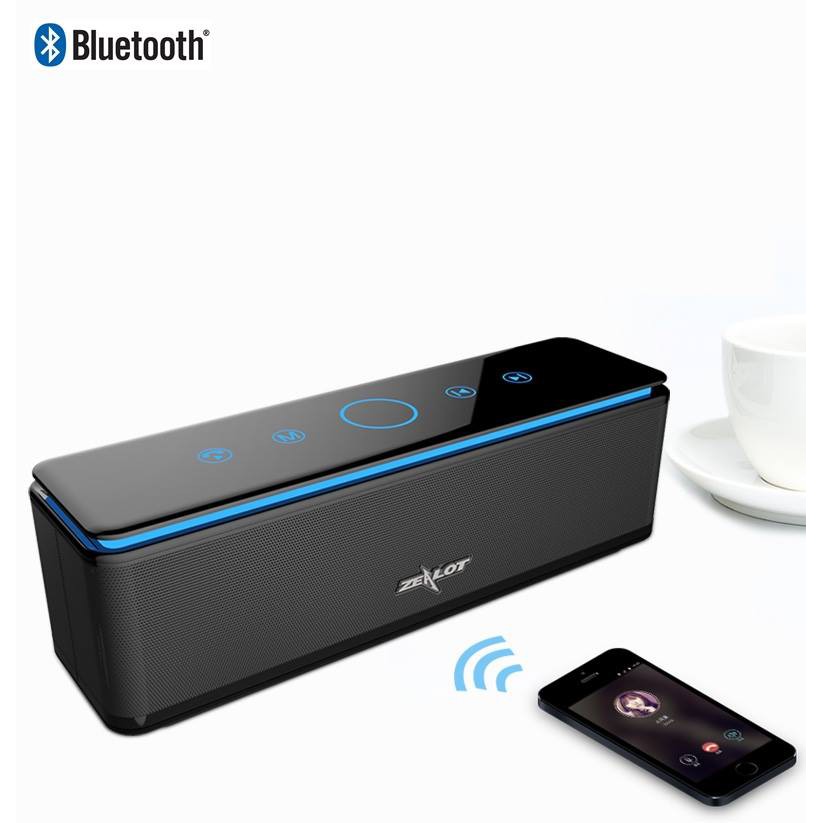 ✅ลำโพงบลูทูธ ZEALOT S7 เสียงอย่างดี  ✅ลำโพง 4 ดอก Passive Radiator