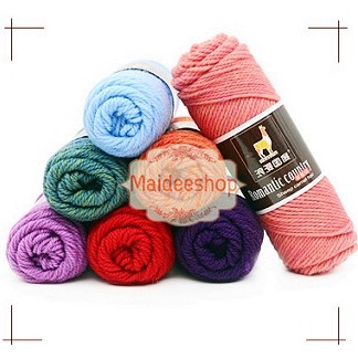 ไหมพรมขนAlpaca สีใหม่ ไหมขนอัลปาก้า น้ำหนัก100กรัม