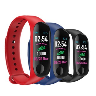 🛍️SUN RKT🛒Smart Watch นาฬิกาข้อมือ นาฬิกาอัจฉริยะ Smart Watch M3 Smart Band Sports Band กีฬาดู Smart Watch