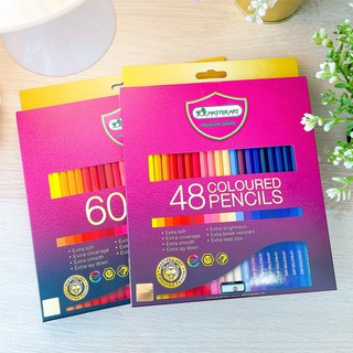 Master Art Series มาสเตอร์อาร์ต ดินสอสีแบบแท่งยาว สีไม้ 48 สี, 60 สี มาพร้อมกบเหลาในกล่อง