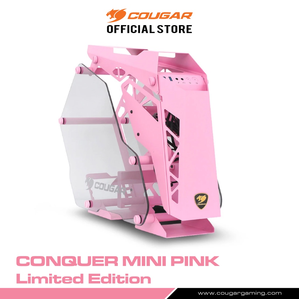 COUGAR Conquer MINI PINK (Limited Edition) - M-ATX PC Case รับประกันสินค้า 1 ปี