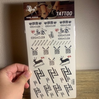 รอยสักชั่วคราว temporary tattoo 🥰