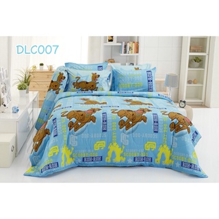Tulip Delight ชุดผ้าปูที่นอน 6ฟุต ครบชุด พร้อมผ้านวม  Scooby-Doo  สกูบี้-ดู สกูบี้ดู Scooby Doo รุ่น DLc007