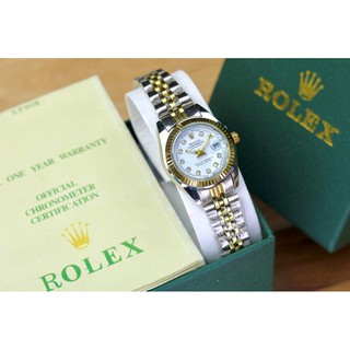 ขายส่ง rolex นาฬิกาข้อมือ สายโซ่ เส้นผ่าศูนย์กลาง 28 มม. ฟรีกล่อง และการ์ด สําหรับผู้หญิง