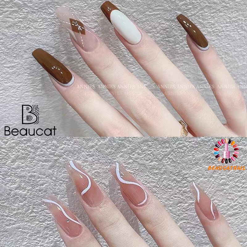 🌸พร้อมส่ง🌸เล็บปลอม pvc บางเฉียบไร้รอย ขุ่นไม่ต้องขัด ไม่แตกหักง่าย เหลี่ยมยาว บัลเล่ต์ เหลี่ยม กล่องละ500ชิ้น