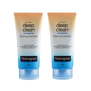 นูโทรจีน่า ดีพ คลีน โฟมล้างหน้าขจัดความมันบนใบหน้า Energizing Neutrogena 85 กรัม x 2 หลอด