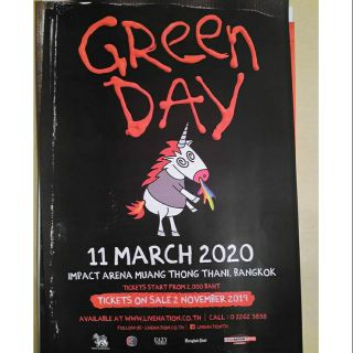 โปสเตอร์คอนเสิร์ต Green day